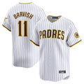 S.Diego Padres #11 Yu Darvish Player White Home Limited Stitched Jerseys