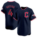 C.Guardians #4 Brayan Rocchio Player Navy Limited Home Gdoa Stitched Jerseys