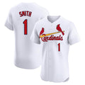 St. Louis Cardinals #1 Ozzie Smith Player White Home Limited Elite Stitched Jerseys