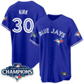 T.Blue Jays #30 Alejandro Kirk Player Royal AL East Division All Gdoa Stitched Jerseys