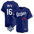 LA.Dodgers #16 Will Smith Player Royal World Series Meet Limited Home Gdoa Stitched Jerseys