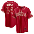 T.Rangers #24 Brandon Nimmo Player Red 2026 City Connect Stitched Jerseys