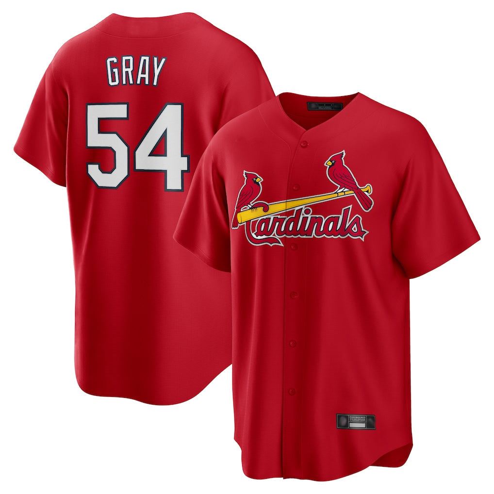 St. Louis Cardinals #54 Sonny Gray Player Red Home Game Stitched Jerseys