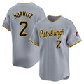 P.Pirates #2 Spencer Horwitz Player Gray Road Home Limited Gdoa Stitched Jerseys