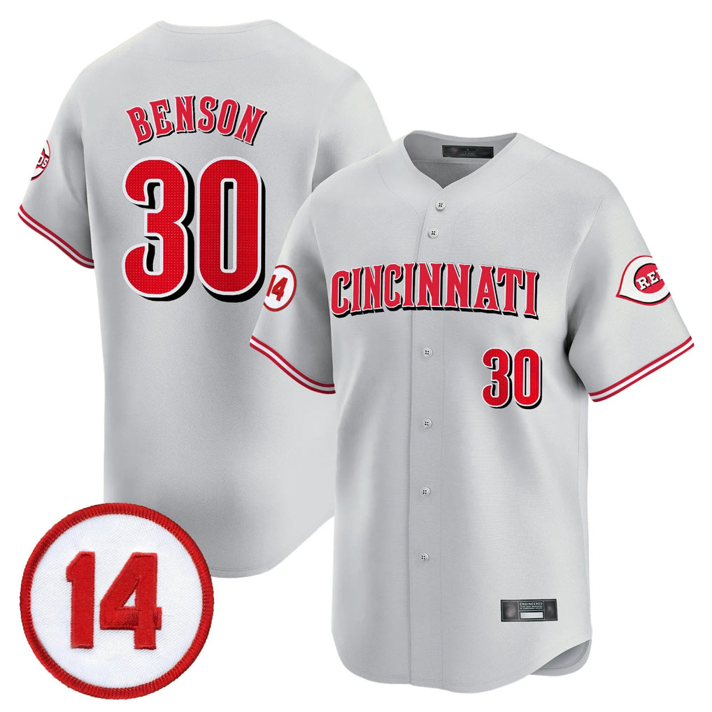 C.Reds #30 Ken Griffey Player Gray Vapor Premier Limited Home Gdoa Stitched Jerseys