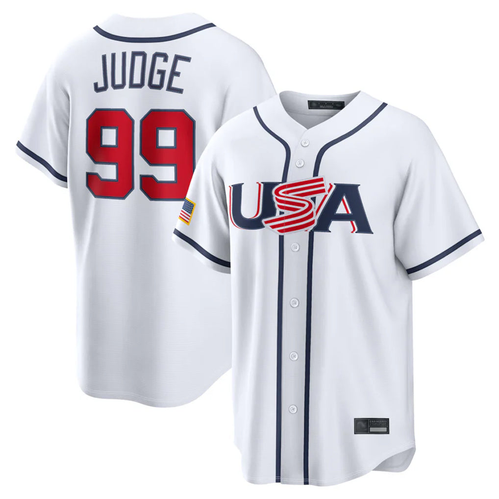 NY.Yankees #99 Aaron Judge Player White USA 2026 World Classic Limited Game Stitched Jerseys