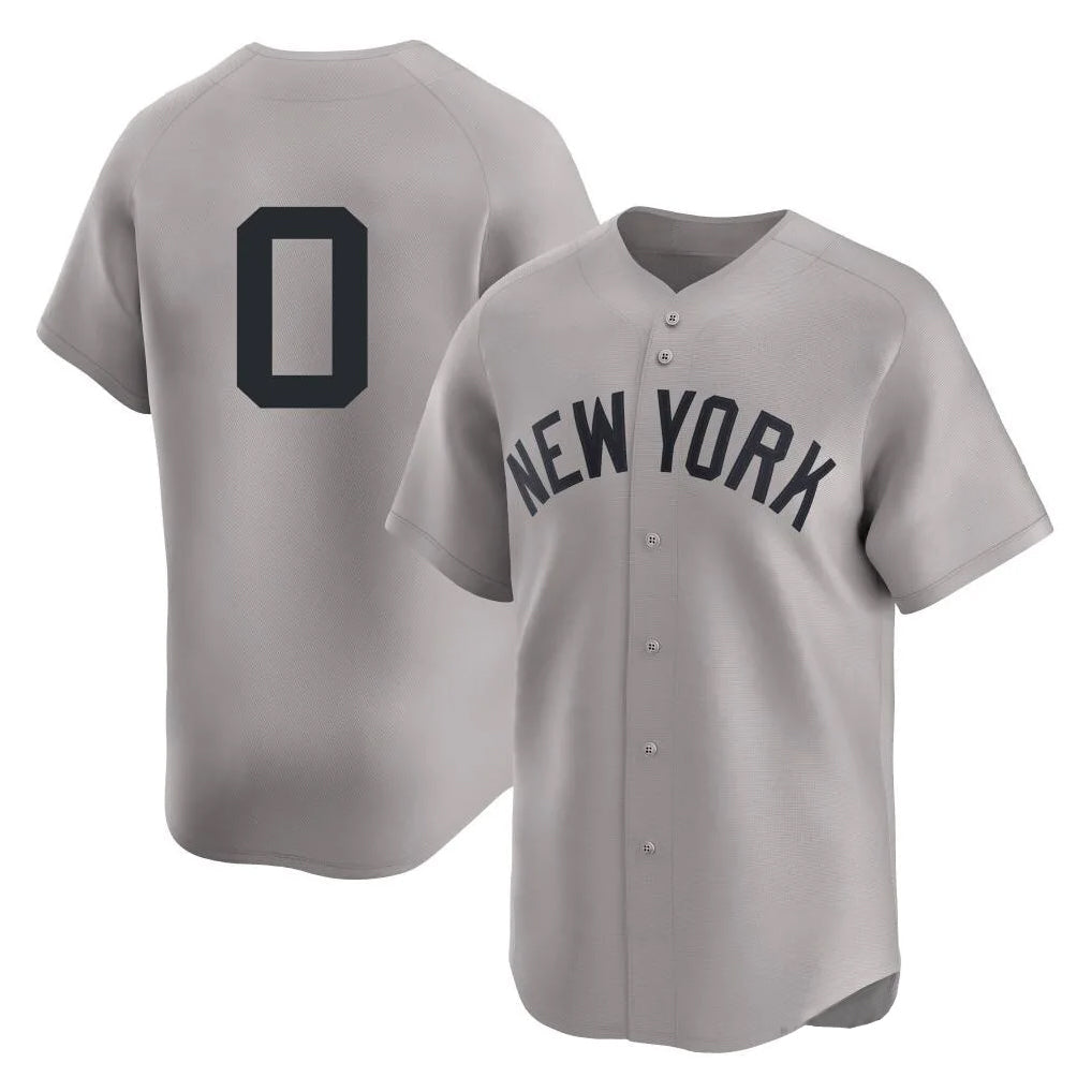 NY.Yankees #0 Marcus Stroman Player Gray Limited Stitched Jerseys