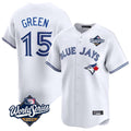 T.Blue Jays #15 Chad Green Player White 2025 World Series Limited Gdoa Stitched Jerseys