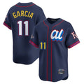 KC.Royals #11 Maikel Garcia Player Navy Limited American League All-Star Edition Gdoa Stitched Jerseys