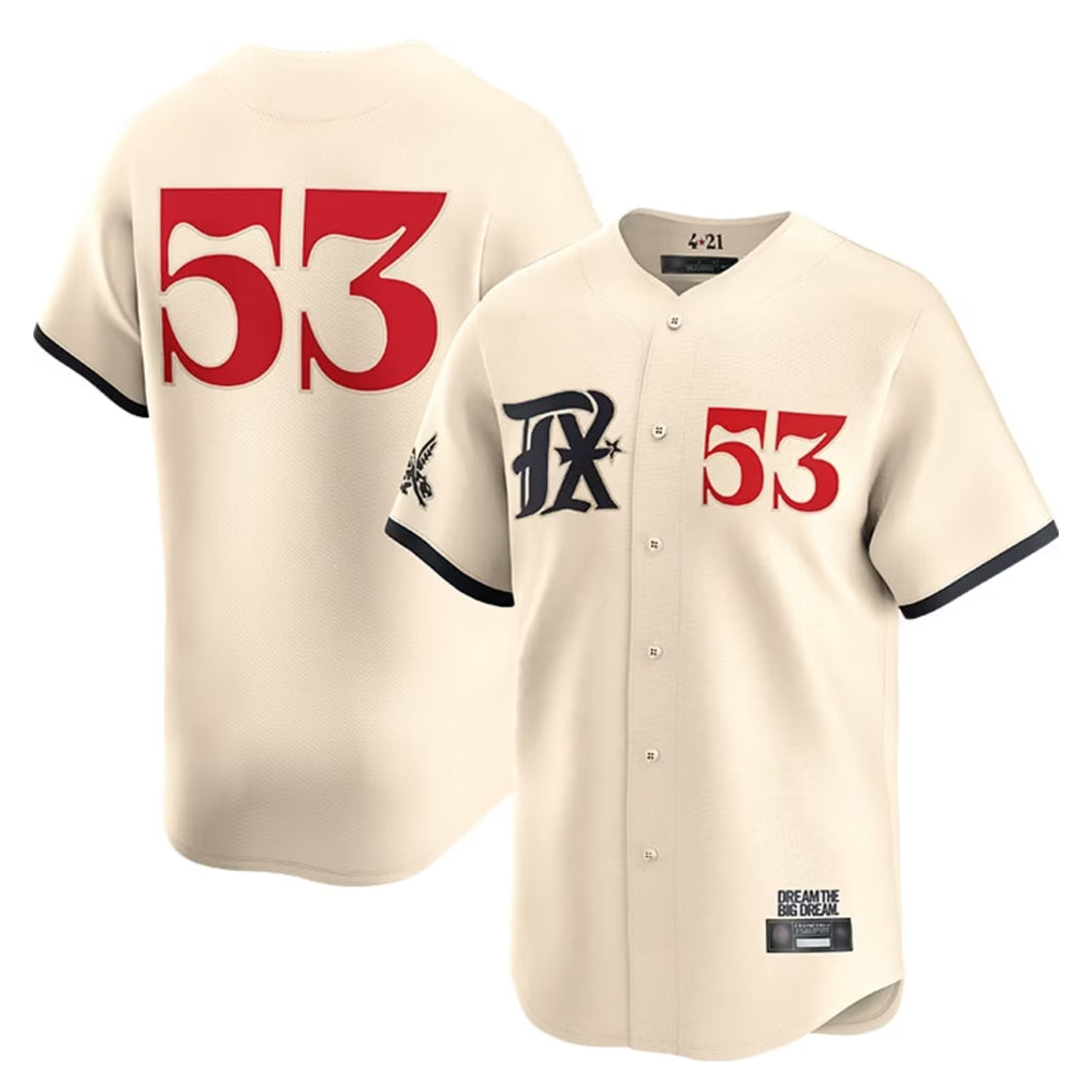 T.Rangers #53 Adolis Garcia Player Cream City Connect Limited Gdoa Stitched Jerseys