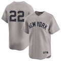 NY.Yankees #22 Ben Rice Player Gray Limited Stitched Jerseys