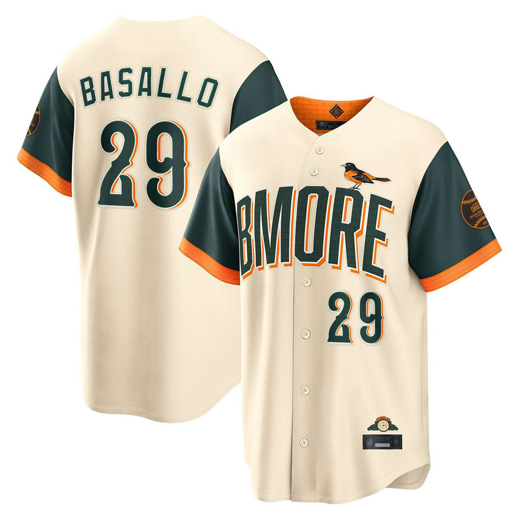 B.Orioles #29 Samuel Basallo Player Cream 2026 City Connect Home Game Gdoa Stitched Jerseys