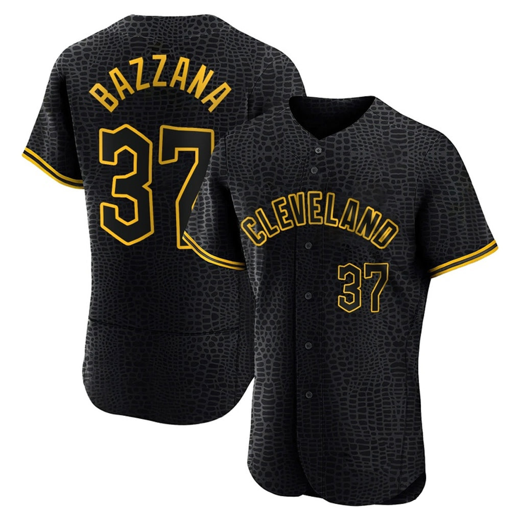 C.Guardians #37 Travis Bazzana Player Black Snake Skin City Limited Elite Home Gdoa Stitched Jerseys