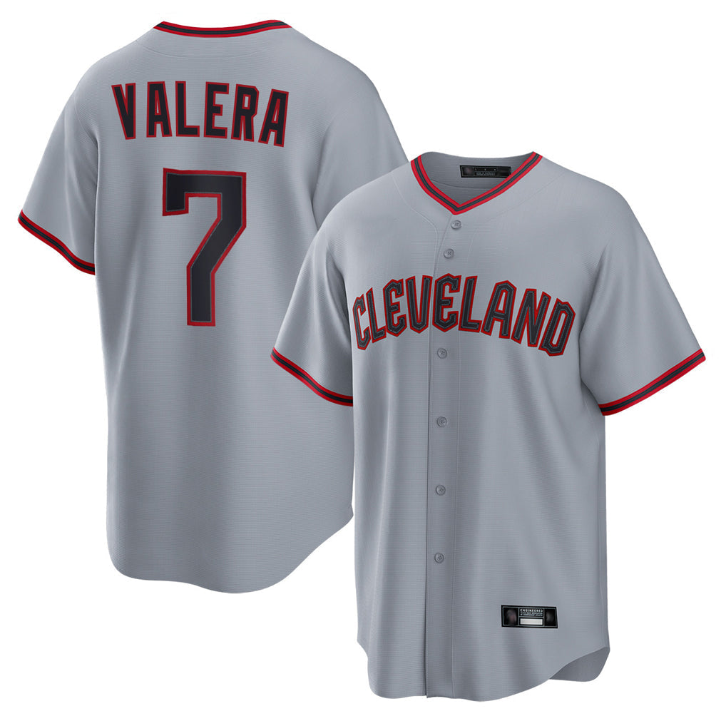 C.Guardians #7 George Valera Player Gray Home Game Gdoa Stitched Jerseys
