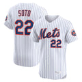 NY.Mets #22 Juan Soto Player White Home Limited Elite Stitched Jerseys