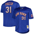 NY.Mets #31 Mike Piazza Player Royal Mitchell & Ness Cooperstown Collection Home Limited Gdoa Stitched Jerseys