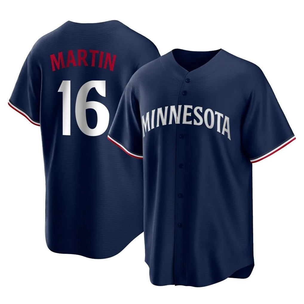 M.Twins #16 Austin Martin Player Navy Replica Alternate Home Gdoa Stitched Jerseys