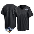 LA.Dodgers #11 Roki Sasaki Player Black World Series Pitch Fashion T-shirt Gdoa Stitched Jerseys