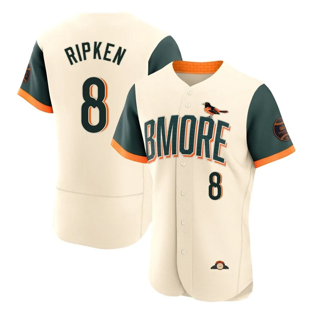 B.Orioles #8 Cal Ripken Player Cream 2026 City Connect Limited Elite Home Game Gdoa Stitched Jerseys