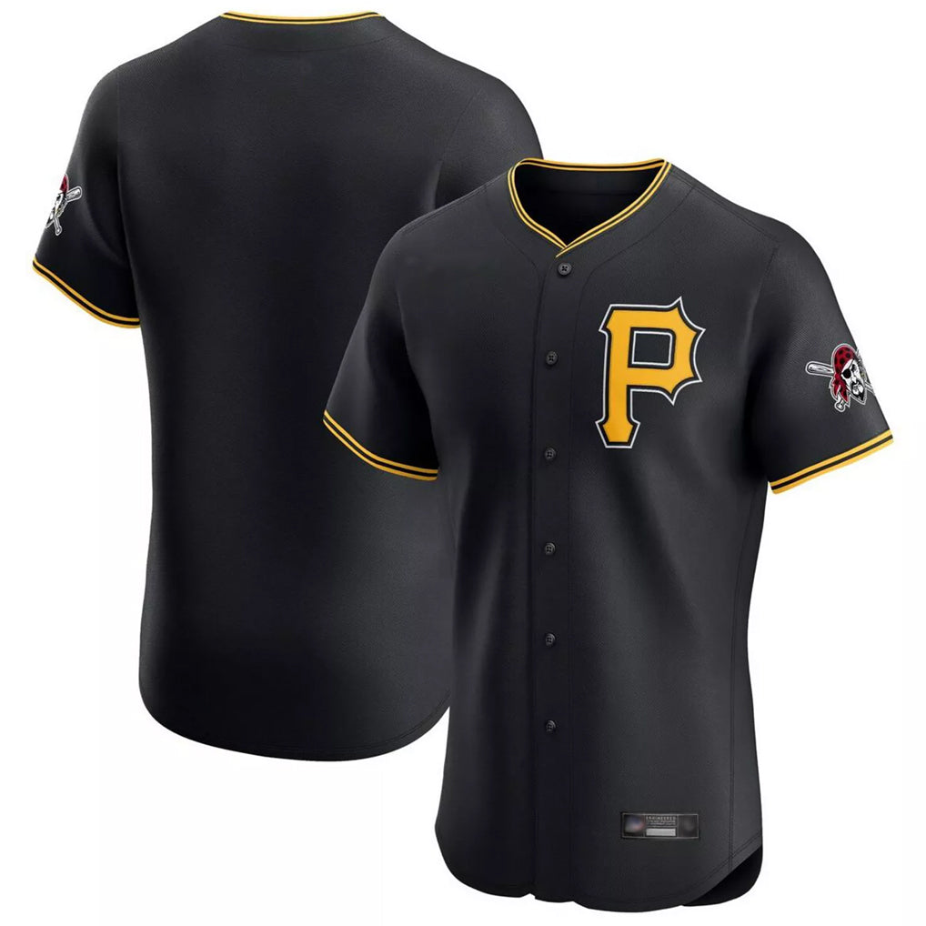 P.Pirates ## Pirates Blank Player Black Alternate 2025 Home Limited Elite Stitched Jerseys