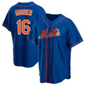 NY.Mets #16 Dwight Gooden Player Royal Home Game Stitched Jerseys