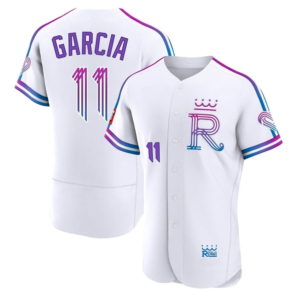 KC.Royals #11 Maikel Garcia Player White 2026 City Connect Limited Elite Home Gdoa Stitched Jerseys