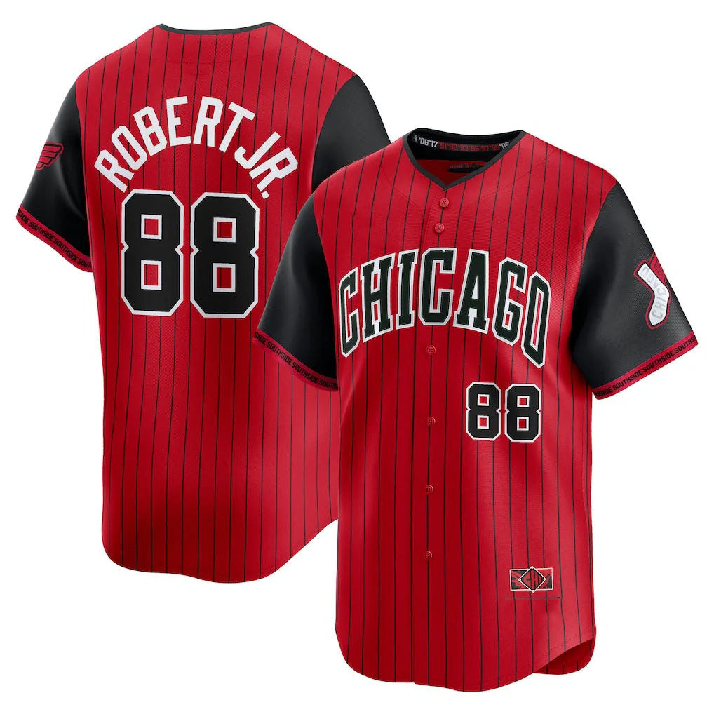 C.White Sox #88 Luis Robert Jr Player Red City Connect Limited Home Gdoa Stitched Jerseys