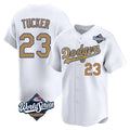 LA.Dodgers #23 Kyle Tucker Player Gold World Series Collection Limited Home Gdoa Stitched Jerseys