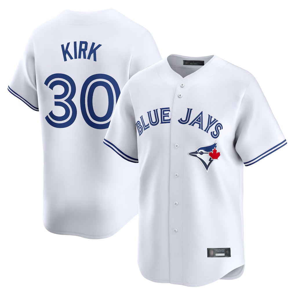 T.Blue Jays #30 Alejandro Kirk Player White Home Limited Stitched Jerseys