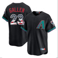 A.Diamondbacks #23 Zac Gallen Player Black USA 250 Fourth of July Home Game Gdoa250Ys Stitched Jerseys