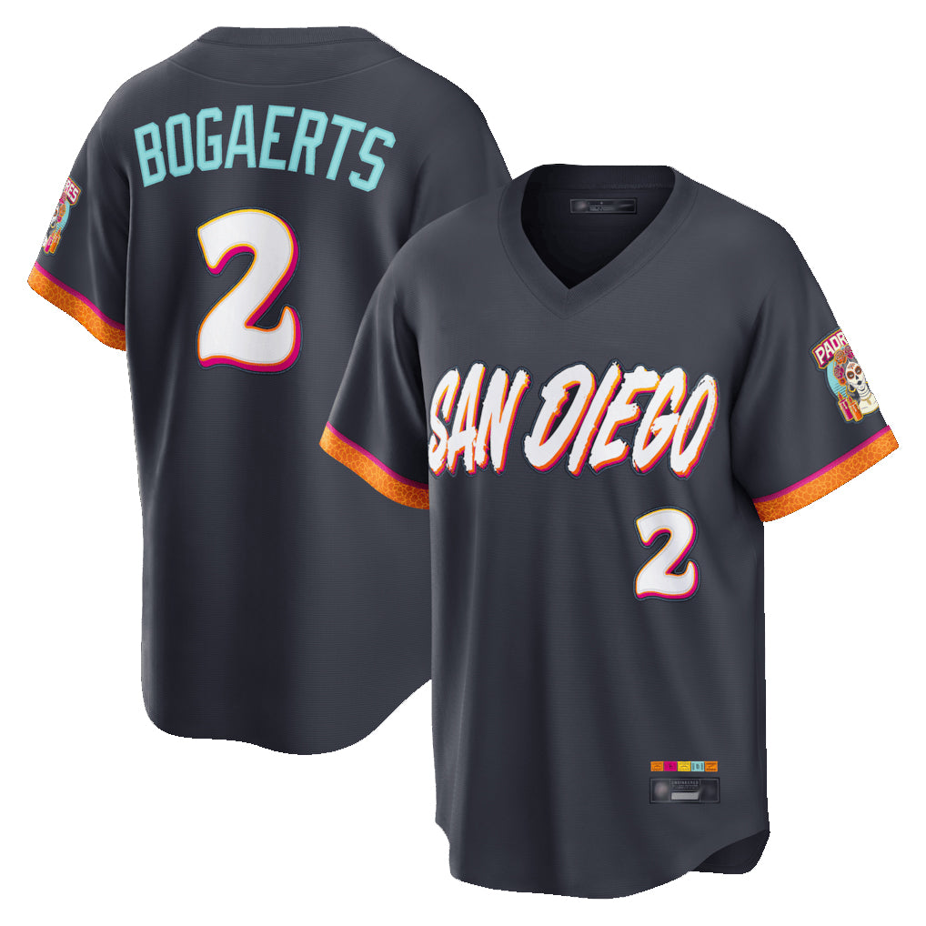 S.Diego Padres #2 Xander Bogaerts Player Obsidian 2026 City Connect Home Limited T-shirt Gdoa Stitched Jerseys