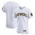 M.Brewers ## Brewers Blank Player White Stripes Home Limited Elite Gdoa Stitched Jerseys