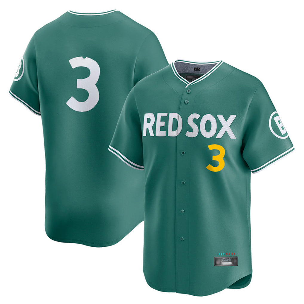 B.Red Sox #3 Ceddanne Rafaela Player Green City Connect Limited Home Game Gdoa Stitched Jerseys
