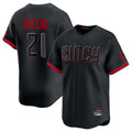 C.Reds #21 Hunter Greene Player Black City Connect Home Limited Gdoa Stitched Jerseys