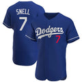 LA.Dodgers #7 Blake Snell Player Royal Limited Elite Home Gdoa Stitched Jerseys
