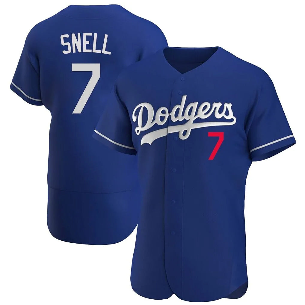 LA.Dodgers #7 Blake Snell Player Royal Limited Elite Home Gdoa Stitched Jerseys