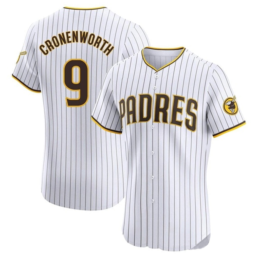 S.Diego Padres #9 Jake Cronenworth Player White Home Limited Elite Stitched Jerseys
