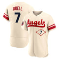 LA.Angels #7 Jo Adell Player Cream City Connect Limited ELite Home Gdoa Stitched Jerseys