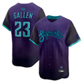 A.Diamondbacks #23 Zac Gallen Player Purple City Connect Limited Vapor Stitched Jerseys