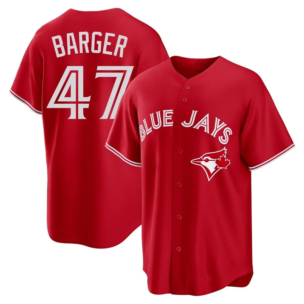 T.Blue Jays #47 Addison Barger Player Red Home Limited Game Gdoa Stitched Jerseys