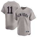 NY.Yankees #11 Anthony Volpe Player Gray Limited Home Gdoa Stitched Jerseys