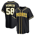 S.Diego Padres #58 Wandy Peralta Player Black 2026 Fashion Home Stitched Jerseys