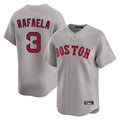 B.Red Sox #3 Ceddanne Rafaela Player Gray Road Limited Home Game Gdoa Stitched Jerseys