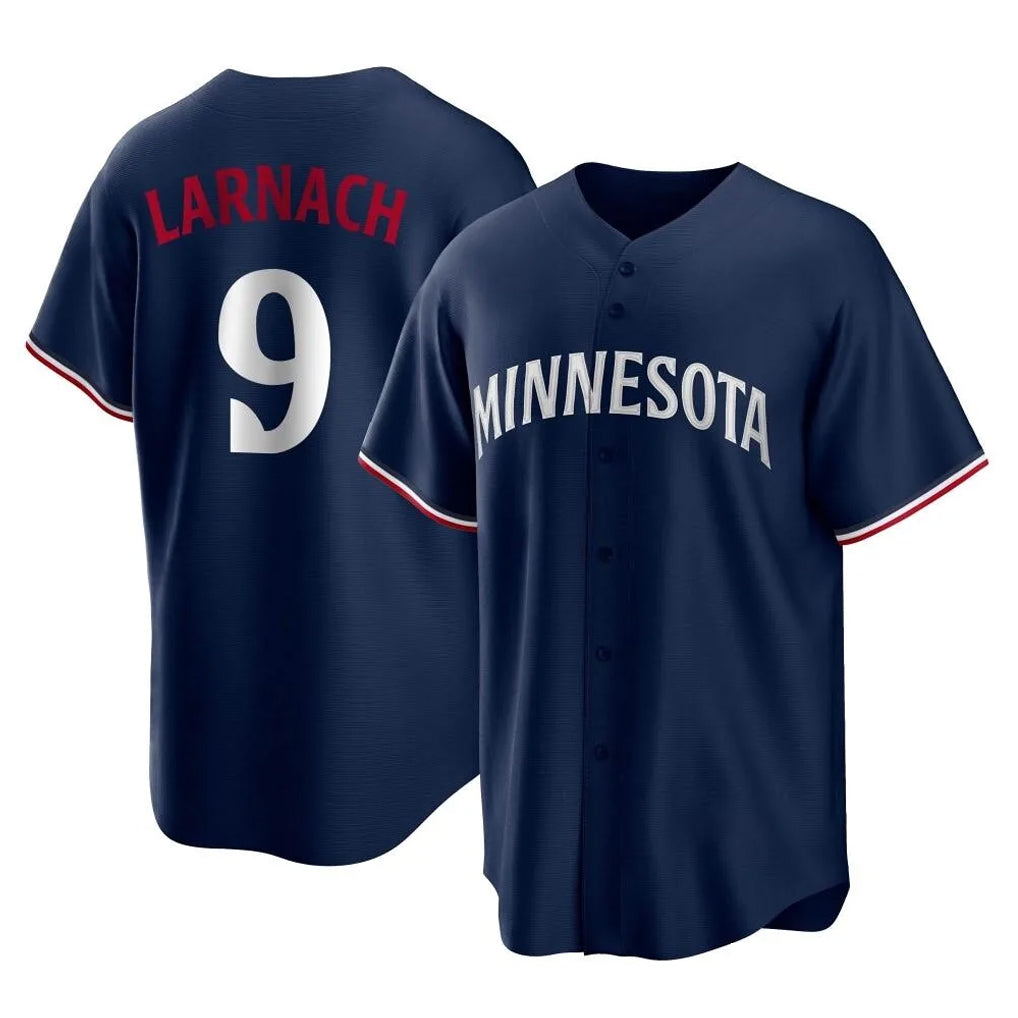 M.Twins #9 Trevor Larnach Player Navy Replica Alternate Home Gdoa Stitched Jerseys