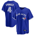 T.Blue Jays #4 George Springer Player Royal Home Game Gdoa Stitched Jerseys