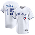 T.Blue Jays #15 Chad Green Player White Home Limited Gdoa Stitched Jerseys