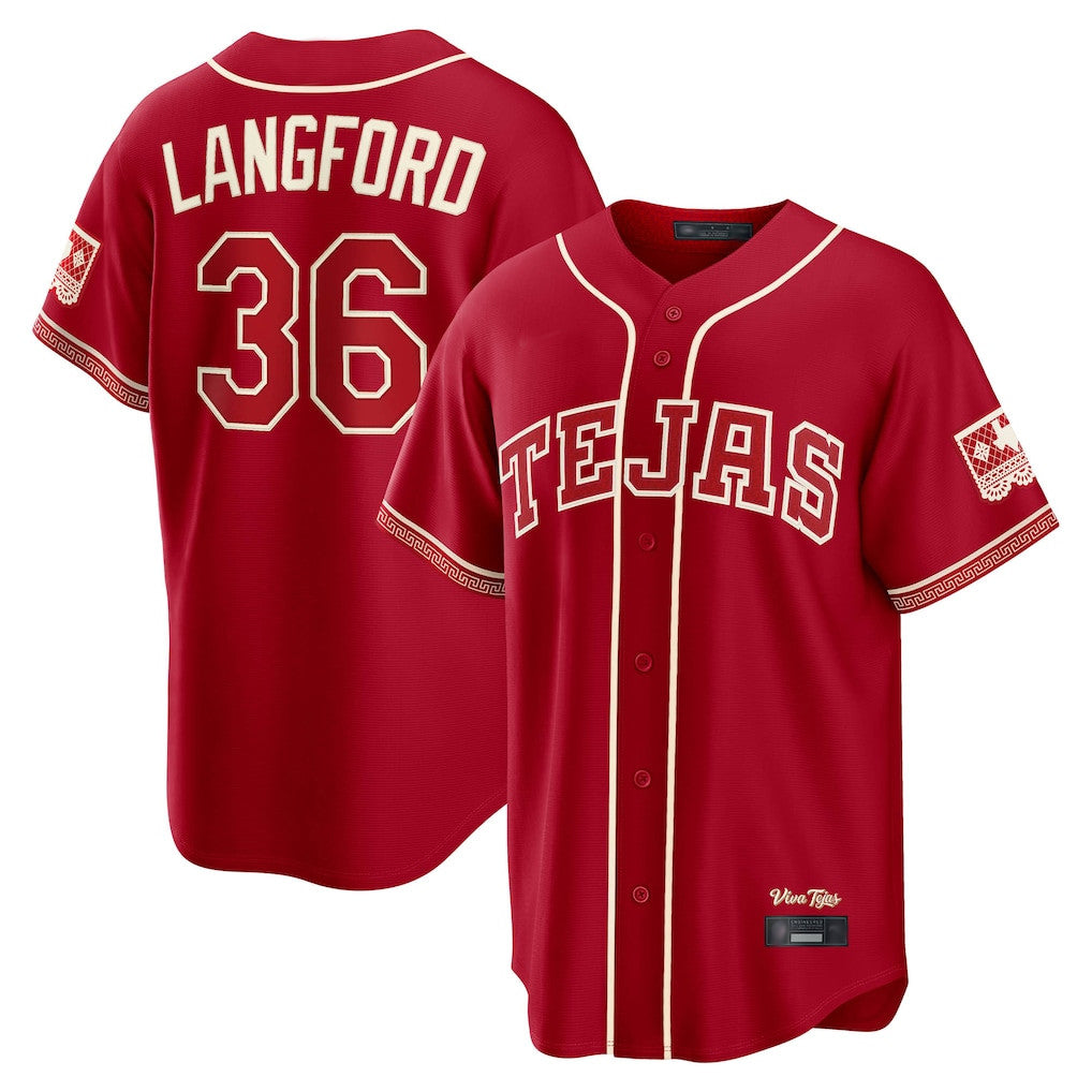 T.Rangers #36 Wyatt Langford Player Red 2026 City Connect Limited Stitched Jerseys