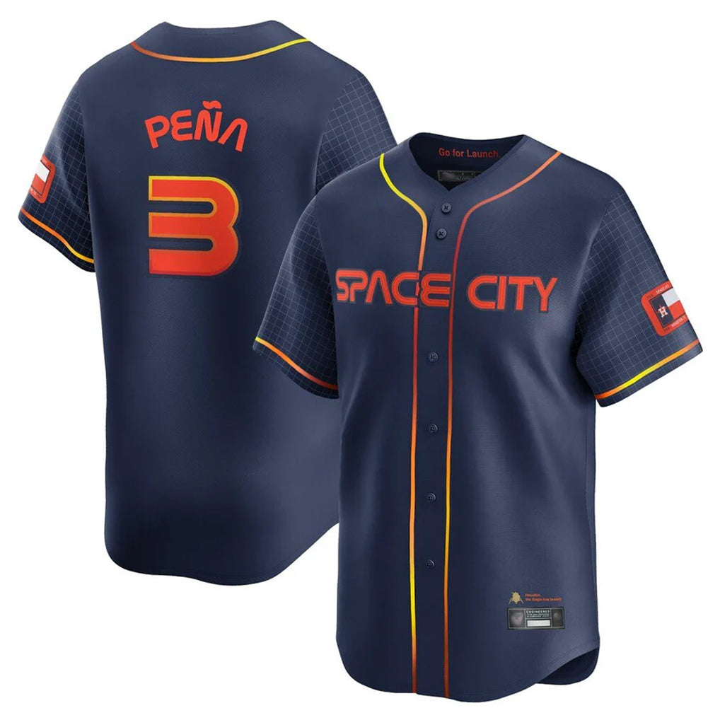 H.Astros #3 Jeremy Pena Player Navy City Connect Home Limited Gdoa Stitched Jerseys