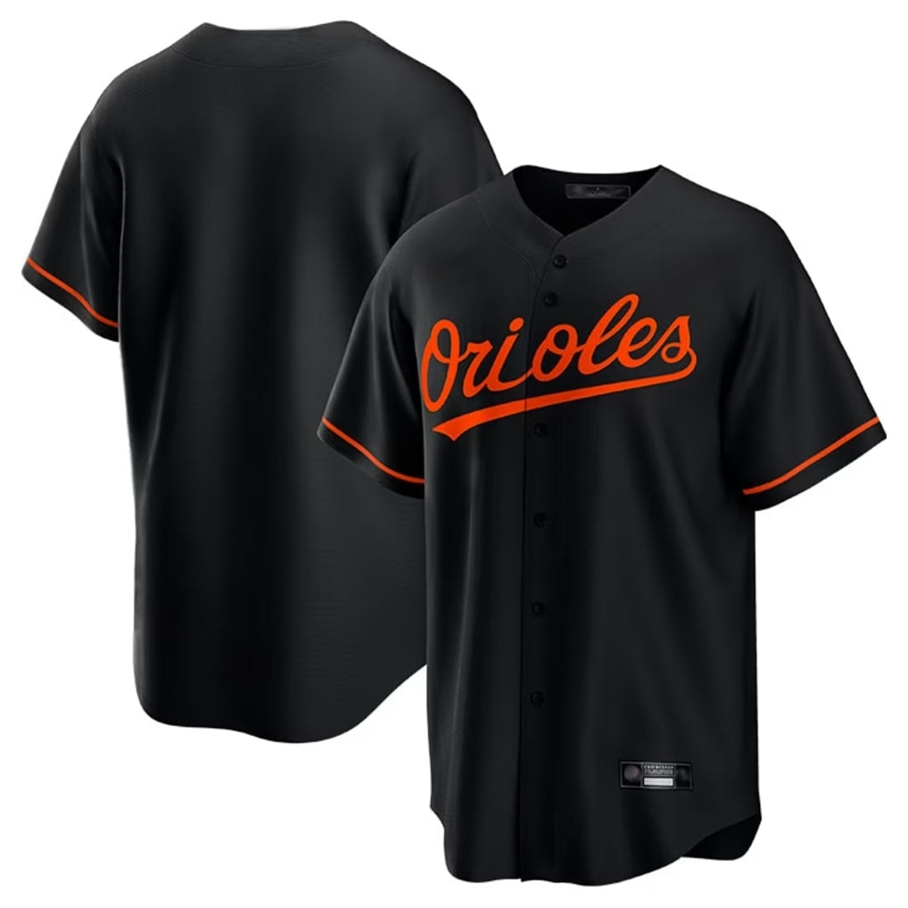B.Orioles ## Orioles Blank Player Black Home Game Gdoa Stitched Jerseys
