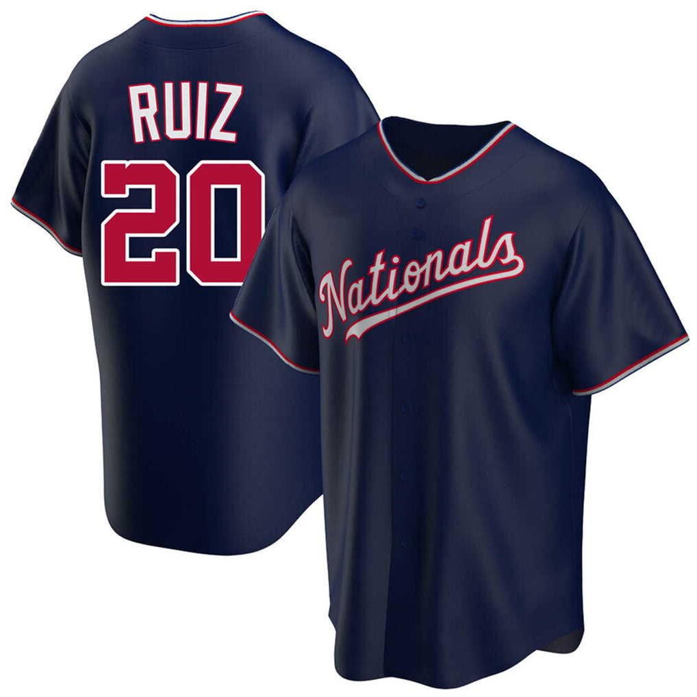 W.Nationals #20 Keibert Ruiz Player Navy Replica Game Gdoa Stitched Jerseys